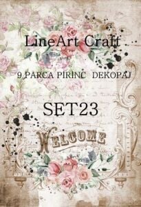 Lineart Pirinç Dekopaj Kağıdı 9 Parça Set-023