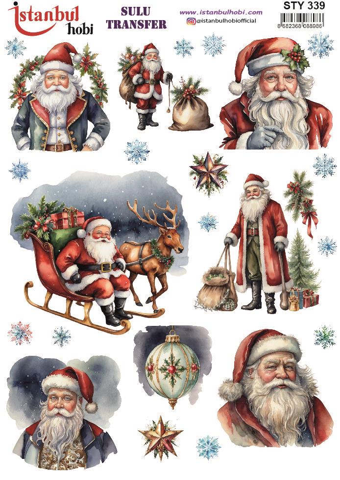 Yılbaşı Sulu Transfer 25x35cm STY339