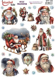 Yılbaşı Sulu Transfer 25x35cm STY339