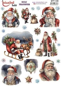 Yılbaşı Sulu Transfer 25x35cm STY339