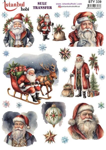 Yılbaşı Sulu Transfer 25x35cm STY339
