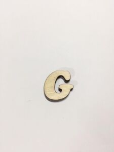 2,5cm Ahşap Harf ve Rakamlar - G