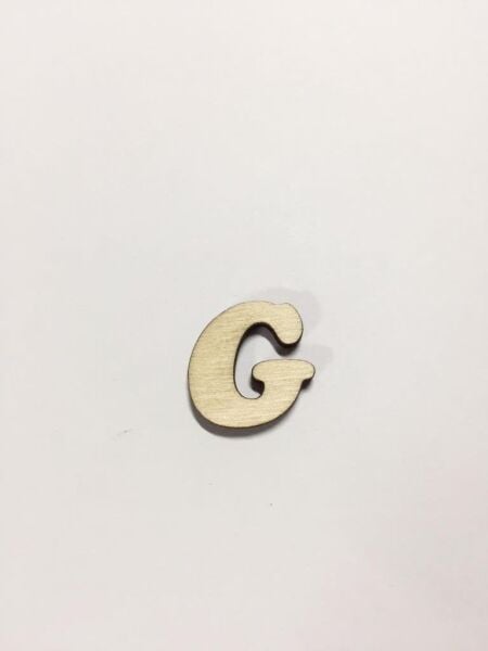 2,5cm Ahşap Harf ve Rakamlar - G