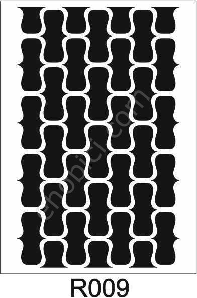 Ardışık Desen Stencil Şablon (21x30) R-009
