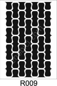 Ardışık Desen Stencil Şablon (21x30) R-009