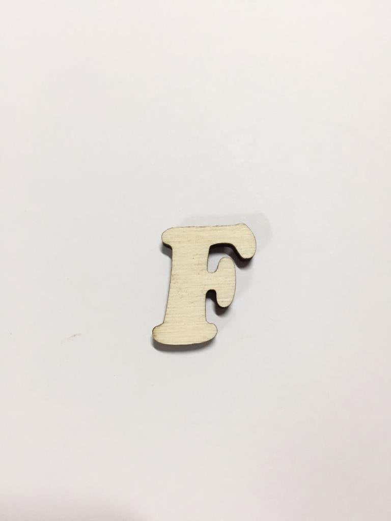 2,5cm Ahşap Harf ve Rakamlar - F