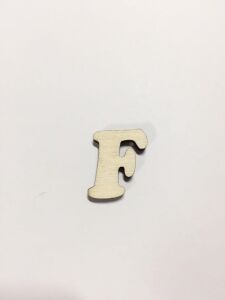 2,5cm Ahşap Harf ve Rakamlar - F