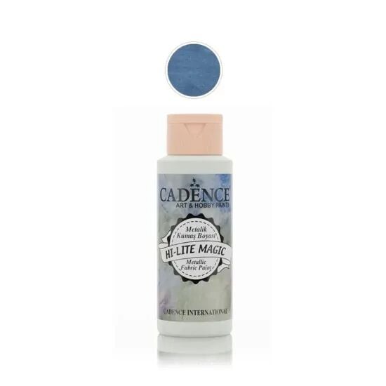 Cadence Hi-Lite Metalik Kumaş Boyası 1369 Mavi 59ml