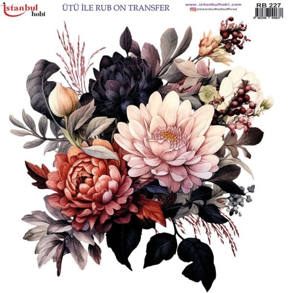 Ütü ile Rub On Transfer Kağıdı 30x30cm RB-227