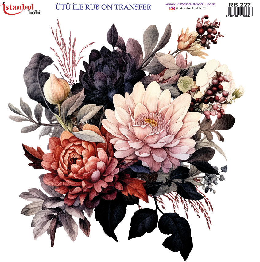 Ütü ile Rub On Transfer Kağıdı 30x30cm RB-227