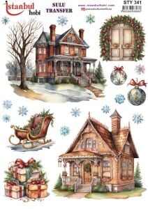 Yılbaşı Sulu Transfer 25x35cm STY341