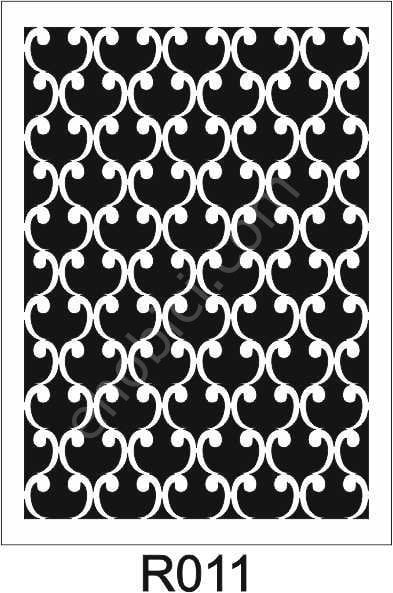 Ardışık Desen Stencil Şablon (21x30) R-011