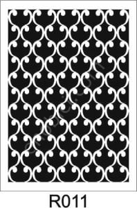 Ardışık Desen Stencil Şablon (21x30) R-011