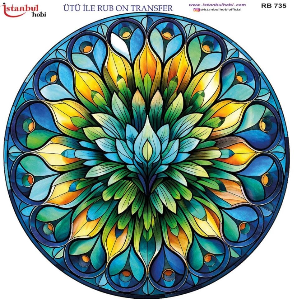 Ütü ile Rub On Transfer Kağıdı 30x30cm RB-735