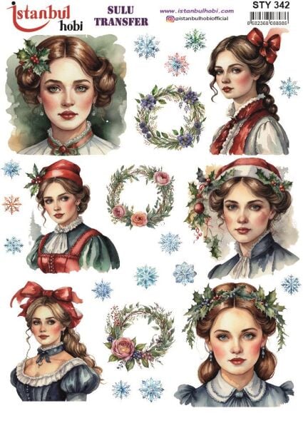 Yılbaşı Sulu Transfer 25x35cm STY342