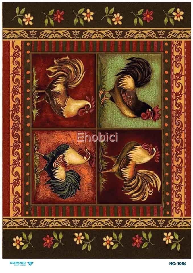 Diamond Pirinç Dekopaj Kağıdı - 1084