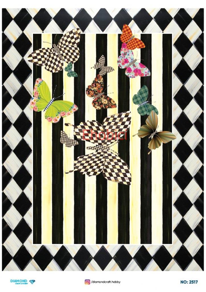 Diamond Pirinç Dekopaj Kağıdı - 2517