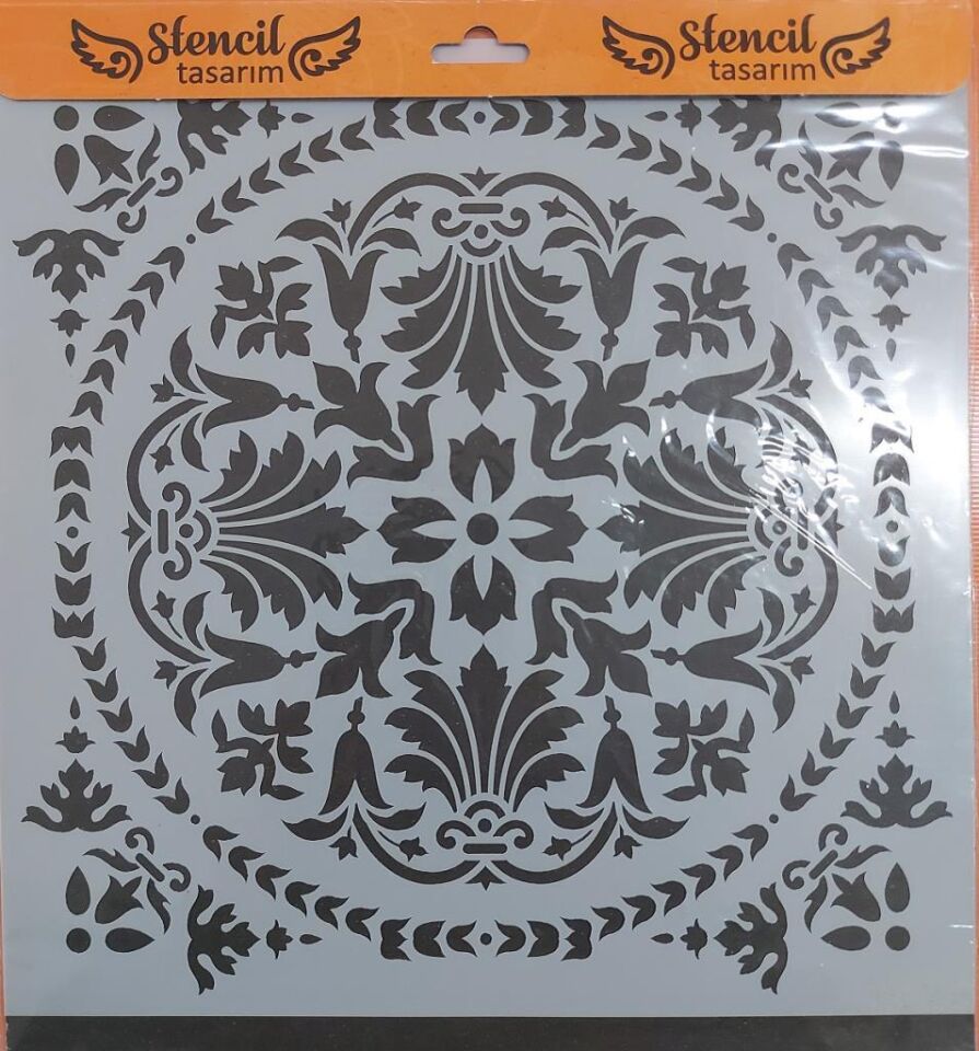 Kare ve Fayans Desenler Stencil Şablon (30x30) KA-055