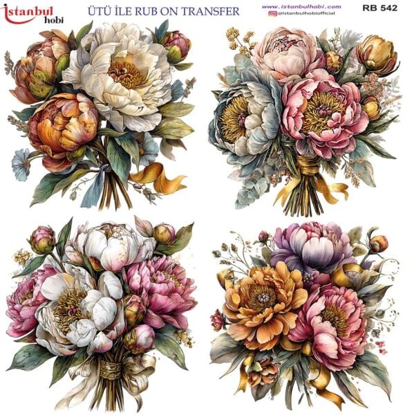 Ütü ile Rub On Transfer Kağıdı 30x30cm RB-542