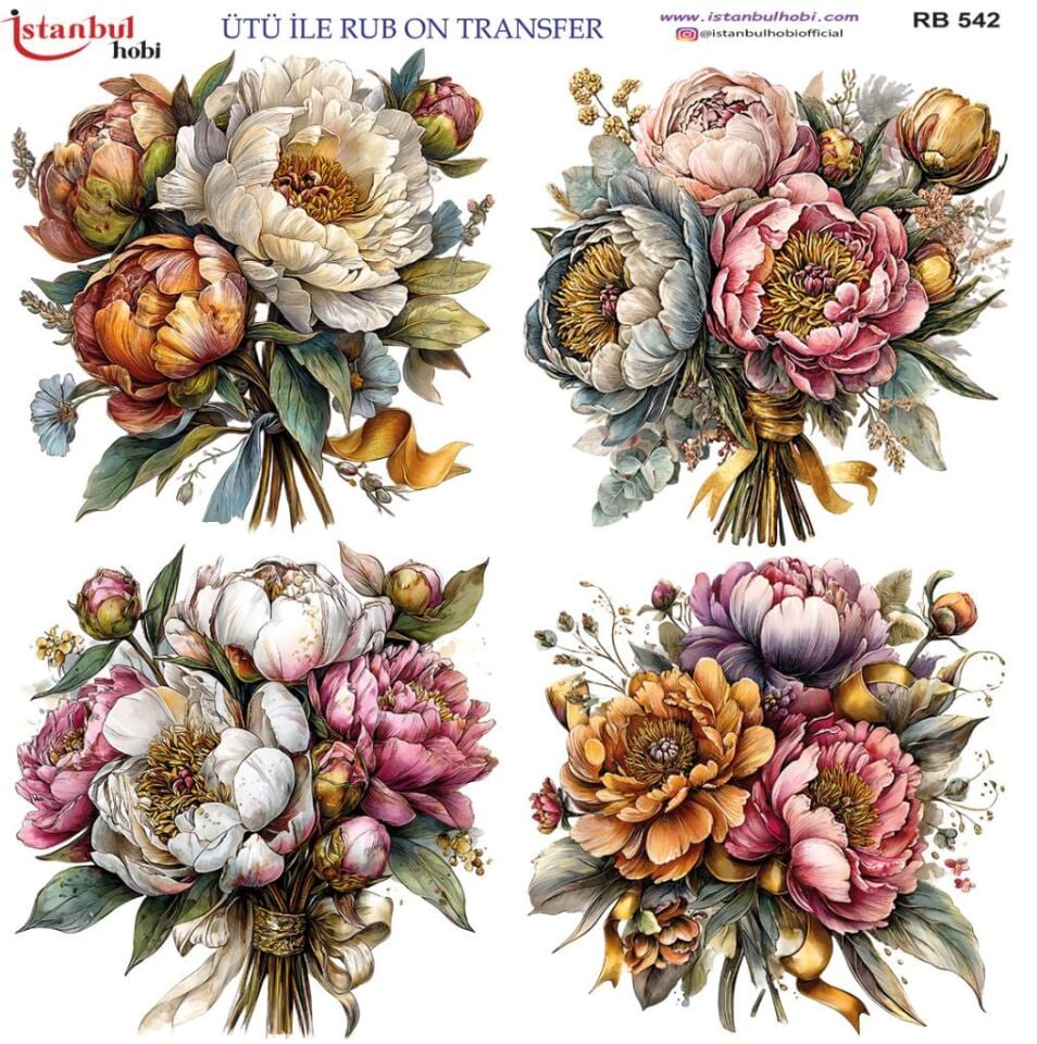 Ütü ile Rub On Transfer Kağıdı 30x30cm RB-542