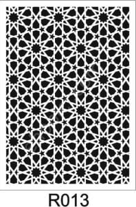 Ardışık Desen Stencil Şablon (21x30) R-013