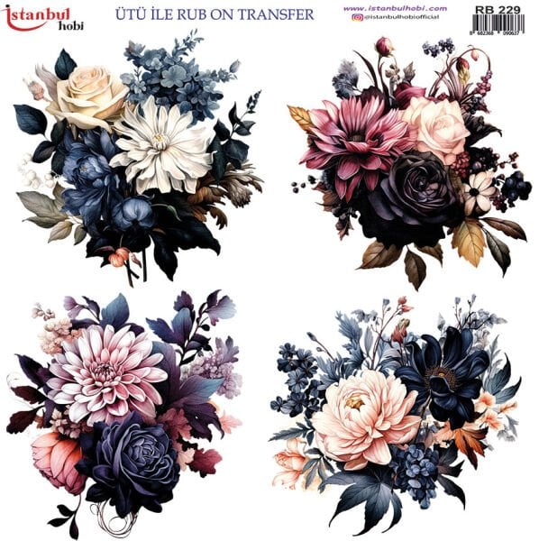 Ütü ile Rub On Transfer Kağıdı 30x30cm RB-229