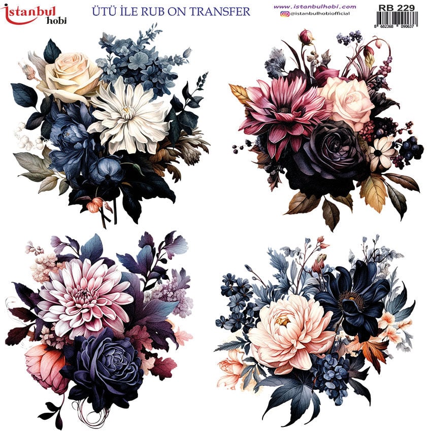 Ütü ile Rub On Transfer Kağıdı 30x30cm RB-229