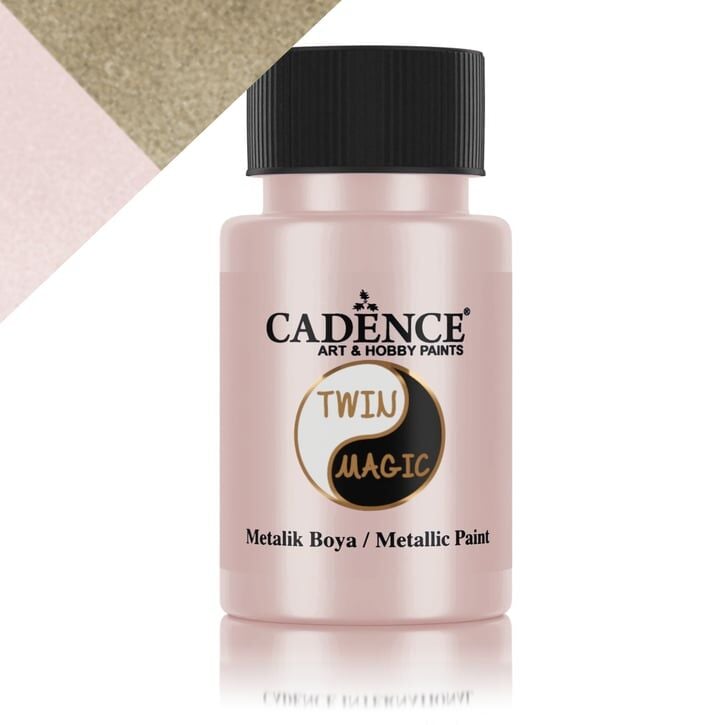Cadence Twin Magic Metalik Boya TM-15 Altın-G.Pembe