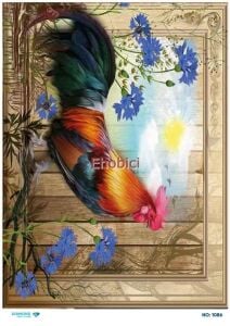 Diamond Pirinç Dekopaj Kağıdı - 1086