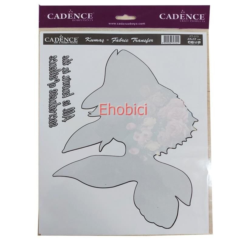 FT-70 Cadence Kumaş Transfer 25x35cm Çiçekli Hayvan Figürleri Serisi