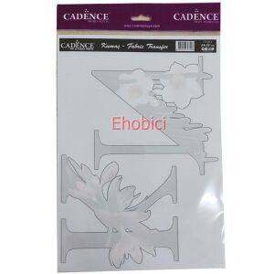 FT-71 Cadence Kumaş Transfer 25x35 Çiçekli Hayvan Figürleri Serisi