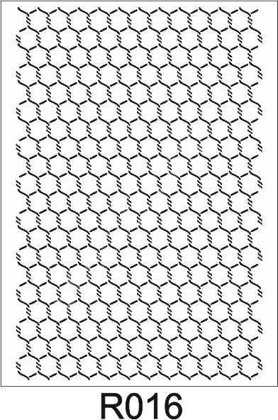 Ardışık Desen Stencil Şablon (21x30) R-016