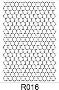 Ardışık Desen Stencil Şablon (21x30) R-016