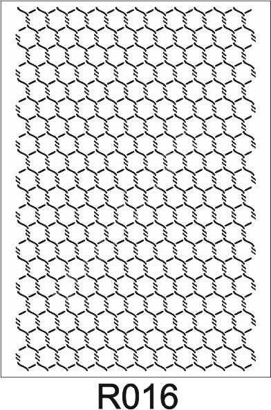Ardışık Desen Stencil Şablon (21x30) R-016
