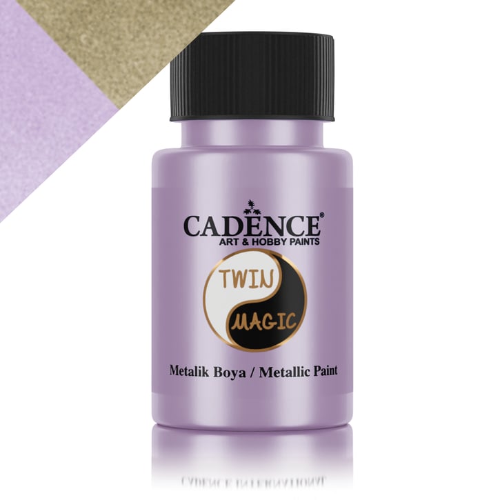 Cadence Twin Magic Metalik Boya TM-18 Altın-Mor