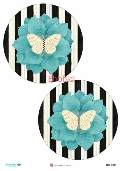 Diamond Pirinç Dekopaj Kağıdı - 2521