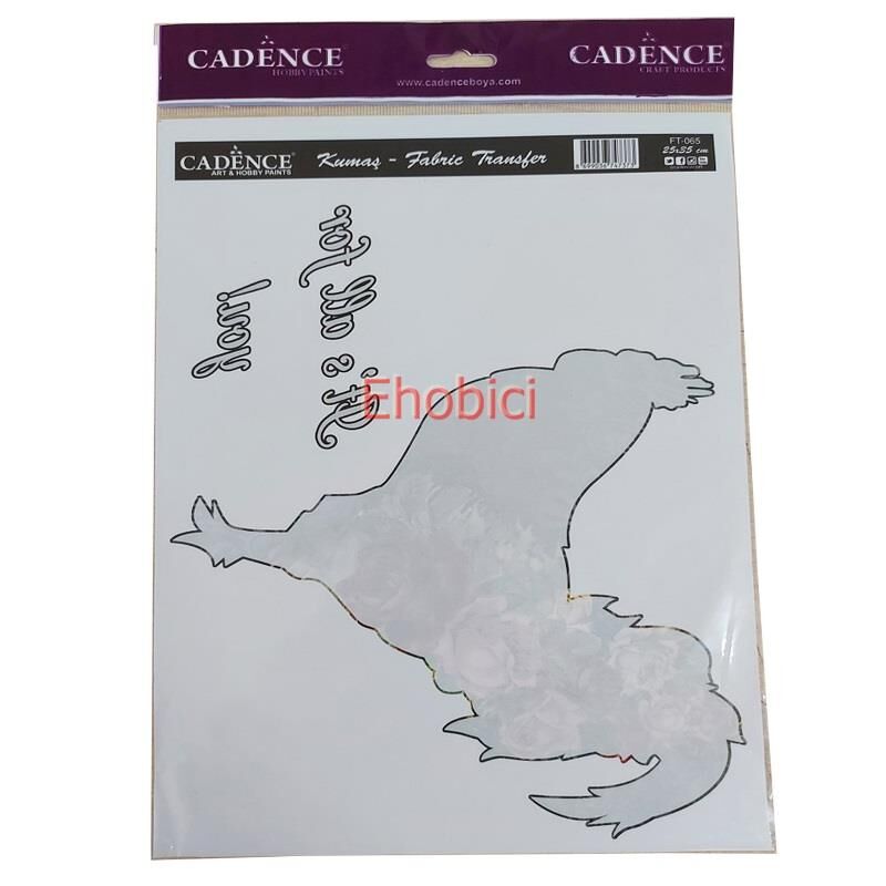 FT-65 Cadence Kumaş Transfer 25x35cm Çiçekli Hayvan Figürleri Serisi