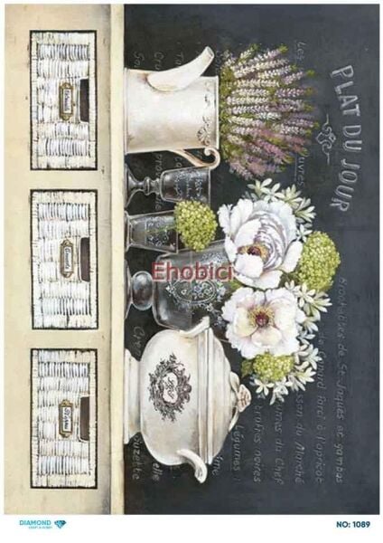 Diamond Pirinç Dekopaj Kağıdı - 1089