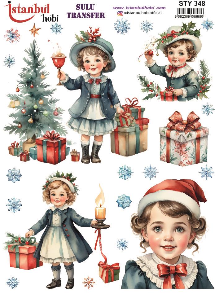 Yılbaşı Sulu Transfer 25x35cm STY348