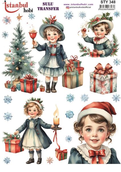 Yılbaşı Sulu Transfer 25x35cm STY348
