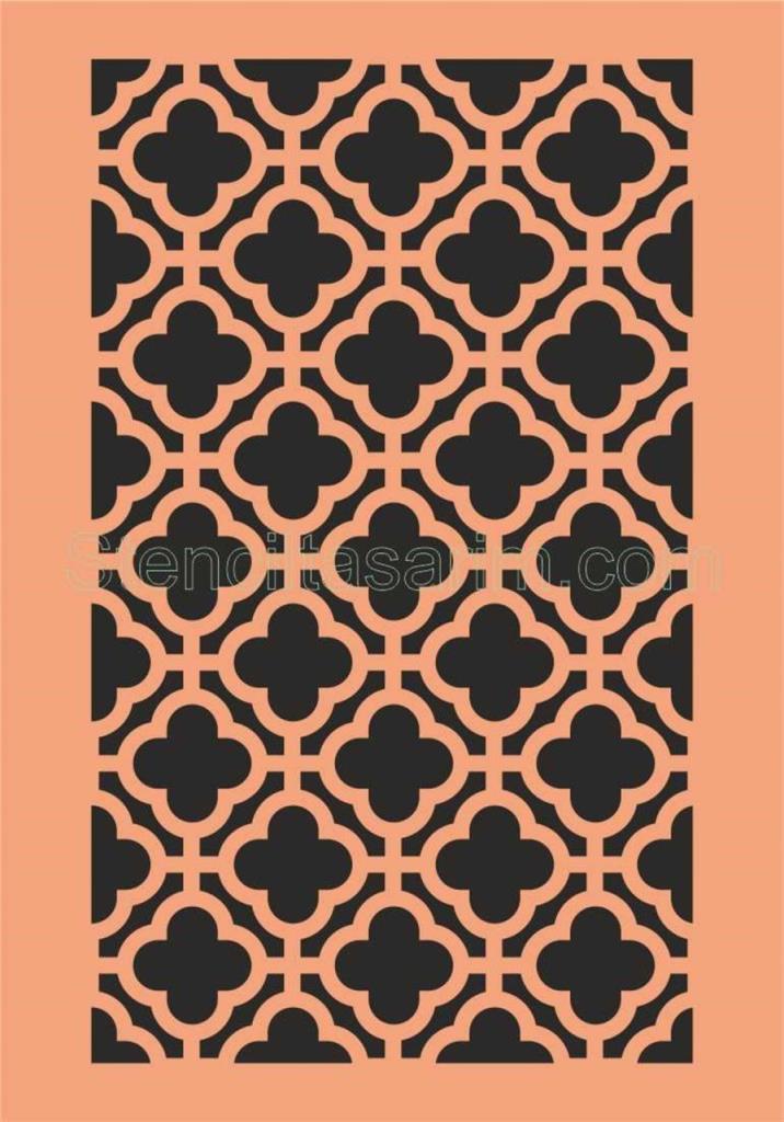 Ardışık Desen Stencil Şablon (21x30) R-018