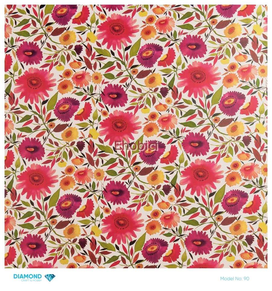 Diamond Pirinç Dekopaj Kağıdı - 090 - 30x30