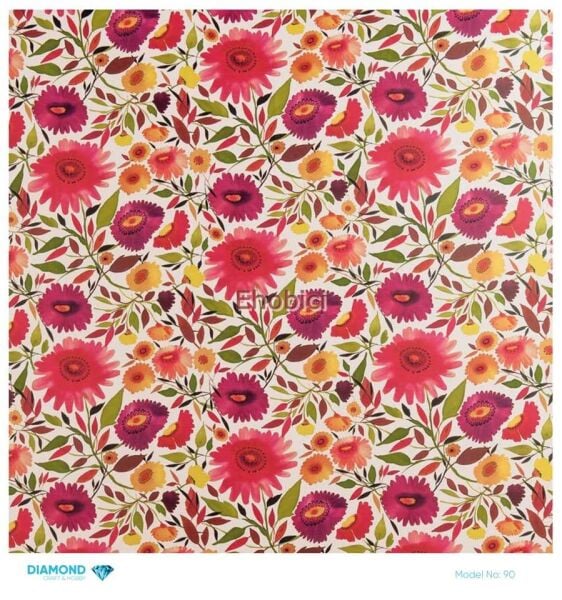 Diamond Pirinç Dekopaj Kağıdı - 090 - 30x30