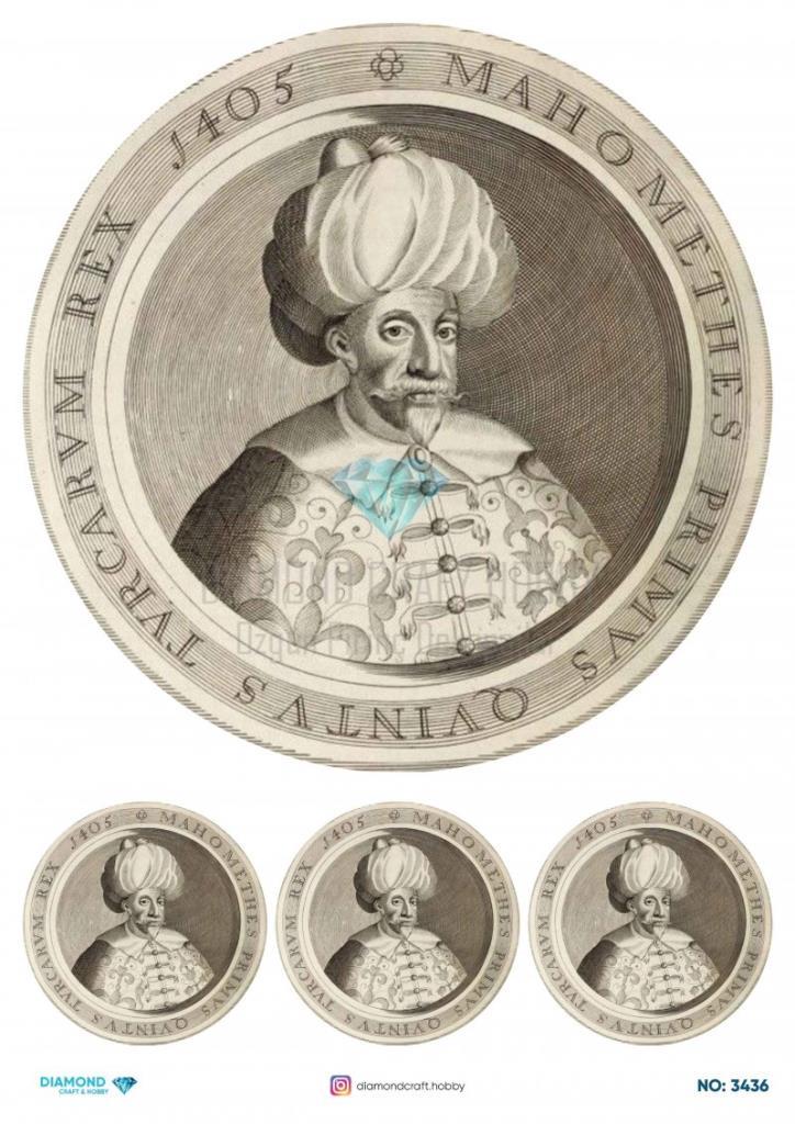 Diamond Pirinç Dekopaj Kağıdı - 3436