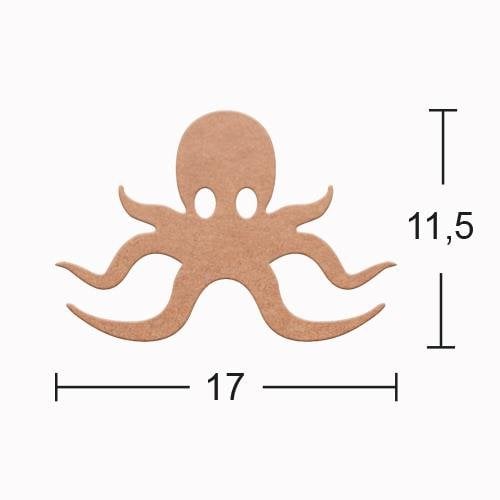 Ahşap Ahtapot 18mm H-105