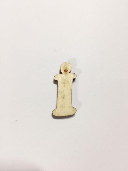 2,5cm Ahşap Harf ve Rakamlar - İ