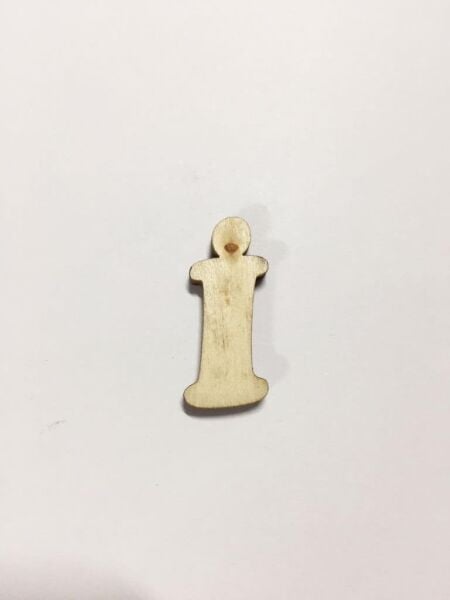 2,5cm Ahşap Harf ve Rakamlar - İ