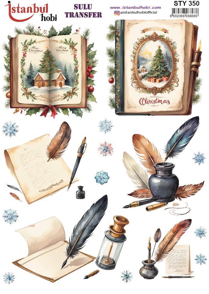 Yılbaşı Sulu Transfer 25x35cm STY350