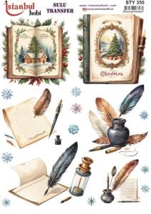 Yılbaşı Sulu Transfer 25x35cm STY350