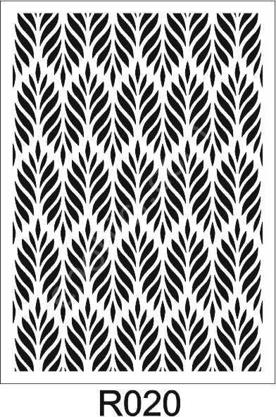 Ardışık Desen Stencil Şablon (21x30) R-020